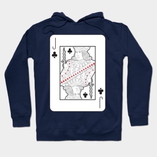 Single playing cards: Jack of Clubs Hoodie